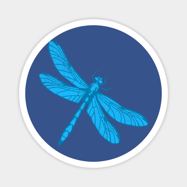 Blue Dragonfly Magnet by DonWillisJrArt